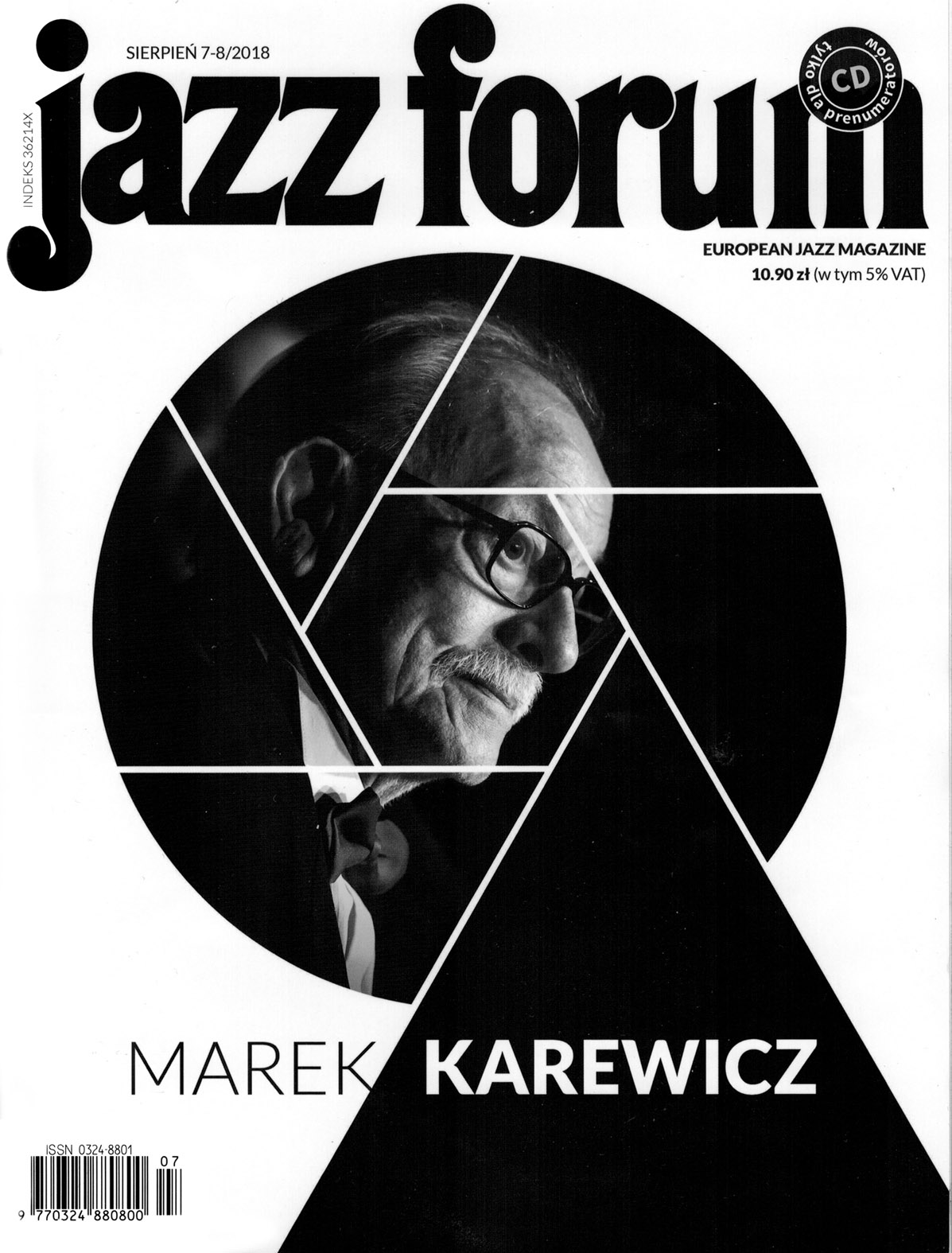 Jazz Forum 7-8/2018 - Rafał Sarnecki "Climbing Trees" article by Mirosław "Carlos" Kaczmarczyk